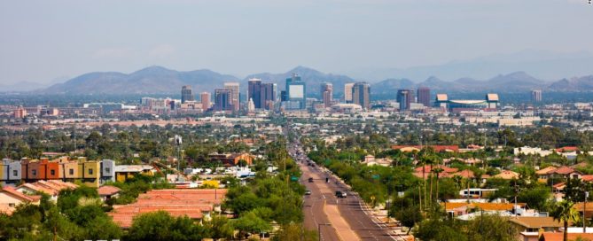 view of Phoenix from the air